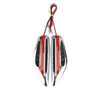 OGJFD Indicatori di direzione Luci Direzione LED Auto 12 V Luci Laterali Luci Posizione Accessori Per Auto Lampadine A Forma Di Lama Laterale Impermeabili Indicatori Direzione(Rosso)