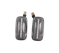 OGJFD Lampada Fendinebbia 2pcs Dinamico Indicatore Laterale Indicatori Di Direzione Luci Per Nissan Per Cefiro A32 1995-2000 Indicatore Ambra Ripetitore Luci Auto(Dynamic Crystal)
