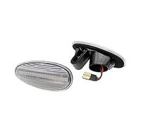 OGJFD Lampada Fendinebbia 2x Per Mitsubishi Per Outlander Per Pajero 3 Per Lancer 8 Per Montero Per Shogun Per Spazio Dinamico Luci Di Posizione Laterali Indicatori Direzione Lampade(Dynamic Silver)