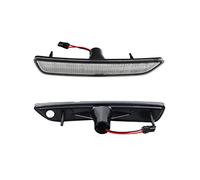 OGJFD Lampada Fendinebbia Per Ford Per Mustang 2010-2014 Paraurti Anteriore Lente Trasparente Indicatori Laterali Laterali Lampade Con 27-SMD Ambra/Bianco Luci(BIANCO)