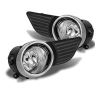 OGJFD Lampada Guida Automatica Fendinebbia In Vetro Trasparente Per Paraurti Per Toyota Per Sienna 2011-2017, Cablaggio Lampada Griglia, Interruttore + Lampadina
