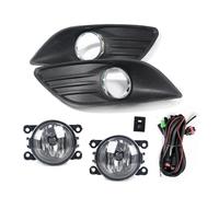 OGJFD Lampada Guida Automatica Per Ford Per Focus Mk2 Berlina 2009 2010 2011 Paraurti anteriore auto Copertura lampada fendinebbia Telaio cofano Griglia Mascherina Cablaggio Interruttore(One set)