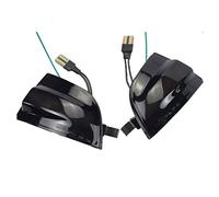 OGJFD Led Indicatori Laterali Luci 2pcs Indicatore Di Direzione Dinamico Per Ford Focus 2 MK2 2004-2008 Per C-MAX Specchietto Retrovisore Per Auto Indicatore Blinker(Blue-Yellow)