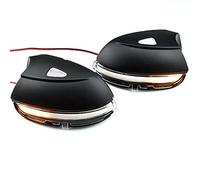 OGJFD Led Indicatori Laterali Luci Dinamico Segnale Girata Luce Acqua Che Scorre Lampeggiante Luce Lampeggiante Per Per VW Per Passat B7 CC Per Scirocco Per EOS Per 2011-2015(Crystal white)