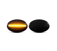OGJFD Led Indicatori Laterali Luci Luce Di Indicatore Laterale A Dinamica Per Auto Per Opel Per Corsa C B Per Astra F Per Meriva A Per Combo C B Per Sintra Per Tigra A Per Vita 2Pcs(Dynamic Black)