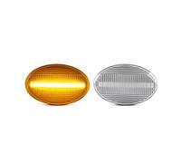 OGJFD Led Indicatori Laterali Luci Luce Di Indicatore Laterale A Dinamica Per Auto Per Opel Per Corsa C B Per Astra F Per Meriva A Per Combo C B Per Sintra Per Tigra A Per Vita 2Pcs(Dynamic Silver)