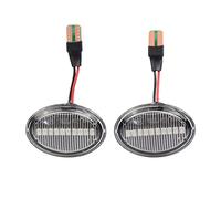 OGJFD Led Indicatori Laterali Luci Per FIAT 500 500C 500L Dynamic T10 Lampade Per Abarth 500 595 695 2Pcs Car Side Marker Lights Indicatori Di Direzione Luci Parafango Auto(Dynamic Crystal)
