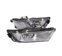 OGJFD Led Indicatori Laterali Luci Per Skoda Per Octavia A7 Berlina Combi 2013-2017 Paraurti Anteriore Lampada Della Luce Di Nebbia Filo Griglia Inferiore Trim Copertura Auto-Styling(Pair Fog Light)