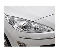 OGJFD Sinistra E Destra Auto Faro Anteriore Copertura Per Peugeot Per 408 2009 2010 2011 2012 Testa Lampada Della Luce Lente Borsette Di Ricambio Alloggiamenti fari anteriori auto(Giusto)