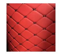 OGJFD Tappetini Bagagliaio Auto Tappetino per Bagagliaio Auto colorato Pelle Resistente per 7 posti per Mazda CX-80 2024-2025 Accessori per tappeti Auto, Parti Interne Tappetino Protezione(Red Black)