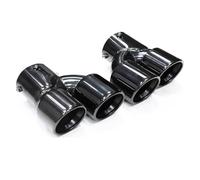 OGJFD Tubo di Scarico 1 Paio di Terminali di Scarico Quadrupli per BMW per M440i per M340i per M240i G22 G23 G20 G21 G42 Terminali di Scarico Marmitta Tubo di Scarico per Auto(Nero)