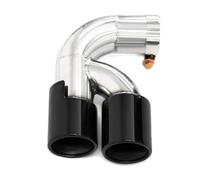 OGJFD Tubo di Scarico 1 Pz Doppio Terminale di Scarico per BMW per F20 F21 118i Serie 1 Doppio Terminale di Scarico Silenziatore Terminale Ugello Tubo di Scarico per Auto(Nero)