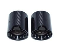 OGJFD Tubo di Scarico per BMW Serie 3 Serie 4 320d 330i 330e 425 435 Silenziatore per G20 G21 G23 Terminale di Scarico in Fibra di Carbonio Ugello Tubo di Scarico per Auto(1 Pair Black)