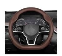 OGJFD Volante Coprivolante per Nissan per Teana per Qashqai per X-Trail per Kicks per Rogue Coprivolante A Forma di D Pelle in Microfibra Ultra Sottile Copri Volante(caffè)