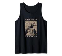 Oglala Lakota Sioux Indiani Indiani d'America Capo Indigeno Canotta