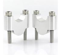 OGLAMGVC per Ducati per Multistrada 1000 620 per Triumph per Trident 750 900 per Trophy 1200 Riser Manubrio da 7/8" 22mm Riser per Moto in Alluminio Rialzi Manubrio(Silver Riser 30mm)