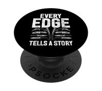 Ogni bordo racconta un coltello storia PopSockets PopGrip Adesivo