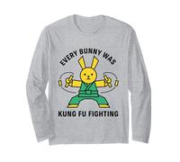 Ogni Coniglio Era Kung Fu combattendo Karate Rabbit Maglia a Manica