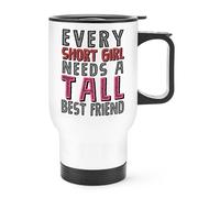 Ogni Corto Bambina Needs A Alto Migliore Amico Viaggi Tazza Manico Bestie Ottimo