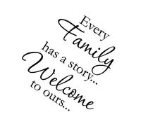 Ogni famiglia ha una ... Benvenuti alla nostra parete in vinile