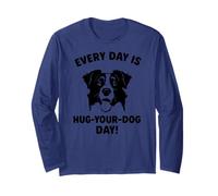 Ogni giorno abbraccia il tuo Dog Day Border Collie Maglia a Manica
