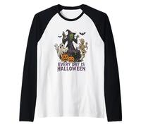 Ogni giorno è Halloween Spooky Witch Fun Maglia con Maniche Raglan
