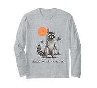 Ogni Giorno è Trash Day Procione Pacifico Maglia a Manica