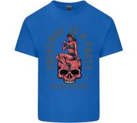 Ogni Giorno È Una Festa Hustle Skull Alcohol Uomo Cotone T-Shirt Tee Top
