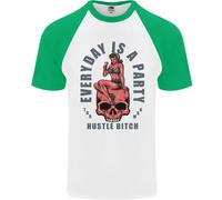 Ogni Giorno È Una Festa Hustle Teschio Alcol Uomo T-Shirt S/S