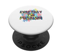 Ogni giorno sono Puzzling | Divertenti attività di puzzle PopSockets PopGrip Adesivo