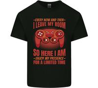 Ogni Ora & Poi I Foglie il Mio Room Gamer Uomo Cotone T-Shirt
