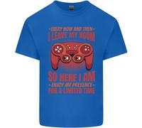 Ogni Ora & Poi I Foglie il Mio Room Gamer Uomo Cotone T-Shirt