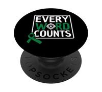 Ogni Parola Conta: Consapevolezza Della Balbuzie PopSockets PopGrip Adesivo