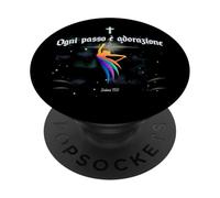 Ogni passo e adorazione - Salmo 150 Lode Cristiana PopSockets PopGrip Adesivo