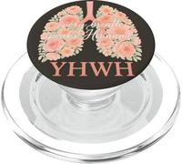 Ogni respiro parla il suo nome YHWH Floral Lungs PopSockets PopGrip per MagSafe
