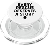 Ogni salvataggio merita una storia. Pet, Rescue Love. PopSockets PopGrip per MagSafe