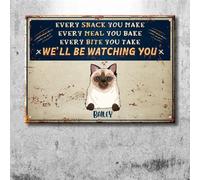 Ogni Snack Che Prepari Con Cani E Gatti: Gatto Personalizzato, Regali Per Gli Amanti Dei Cani Tappeto Ingresso Casa Antisporco Tappeti D'Ingresso Resistente Tappetino Da Bagno Per Balcone 40X60Cm