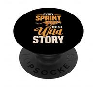 Ogni sprint racconta una storia selvaggia di ghepardo che PopSockets PopGrip Adesivo