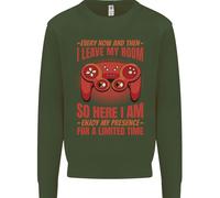 Ogni Tanto Lascio La Mia Stanza Felpa Jumper Per Bambini Gamer