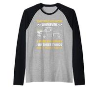 Ogni Volta Che Arriva Un Problema, Faccio Tre Cose Tow Truck Opera Maglia con Maniche Raglan