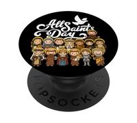 Ognissanti Cattolico San Francesco Antonio Giovanna d'Arco Lucia PopSockets PopGrip Adesivo
