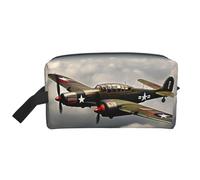 Ogniwo Borsa da toilette della seconda guerra mondiale, borsa cosmetica di trucco, borsa da viaggio per articoli da toeletta, borsa di stoccaggio con cerniera, Seconda guerra mondiale, Taglia unica