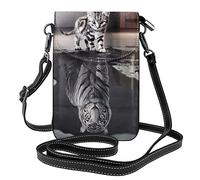 OGNOT Borsa a tracolla da donna da baseball antincendio, piccola borsa a tracolla messenger borsa a portafoglio, regalo per donne e ragazze, Immagini di gatto Big Tiger, Taglia unica