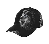 OGNOT Cappello sportivo leone,Cappello regolabile di qualità di modo,Cappello all'aperto,Cappello da papà,Cappello da baseball grafico carino unisex, Leone, taglia unica