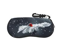 OGNOT Custodia per occhiali da sole in neoprene ultra leggera con cerniera, adatta alla maggior parte degli occhiali e degli occhiali da sole, Coccinella sul fiore margherita, One Size