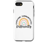 Ognuno comunica diversamente linguaggio patologia arcobaleno Custodia per iPhone SE (2020) / 7/8