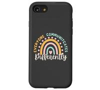 Ognuno comunica diversamente logopedista arcobaleno Custodia per iPhone SE (2020) / 7/8