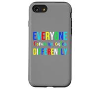 Ognuno comunica in modo diverso il mese della consapevolezza dell'autismo Custodia per iPhone SE (2020) / 7/8