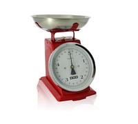 OGO LIVING - bilancia da cucina meccanica - 7915011 - pesa fino a 5 kg, graduazione 20 g - rosso