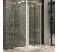 Ogomondo Box Cabina Doccia Corner 3 Lati Cristallo Temprato Trasparente 70x70x70